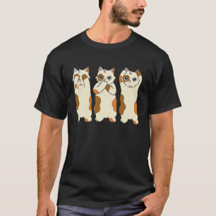 Se Inte Ondt Hör Inte Ondt Säg Inte Ondt Katt T Shirt
