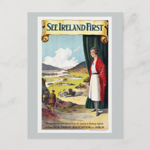 Se Irland First Railway Vintage resor Vykort