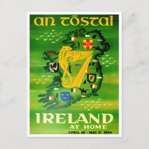 Se Irland första vintage resor-vykort Vykort