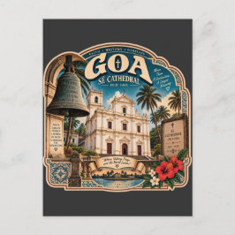 Se-katedralen Goa – Gamla Goa- kulturarv Vykort
