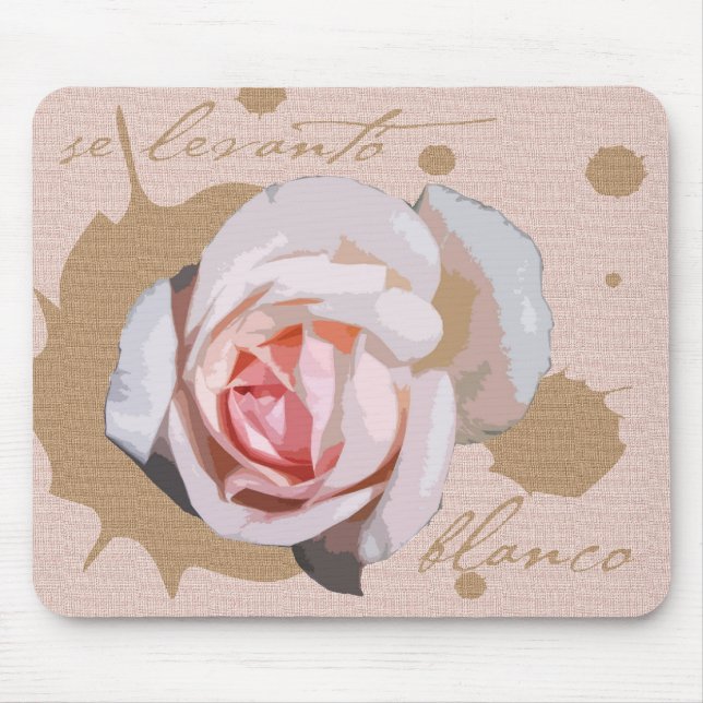 Se Levanto Blanco Mousepad Musmatta (Framsidan)