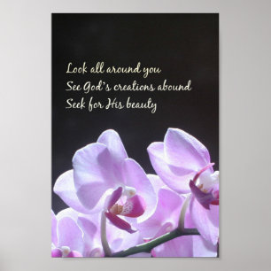 Se lite varstans dig HaikuOrchidfotoet Poster
