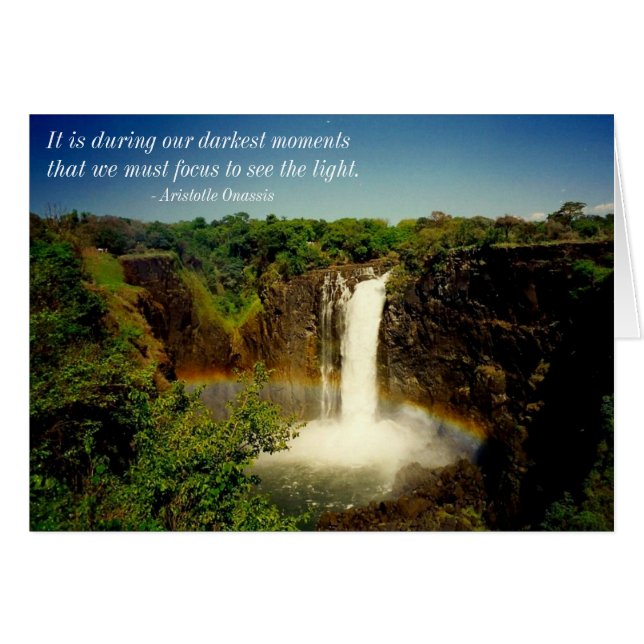 se ljuset hälsningskort (Framsidan Horizontal)