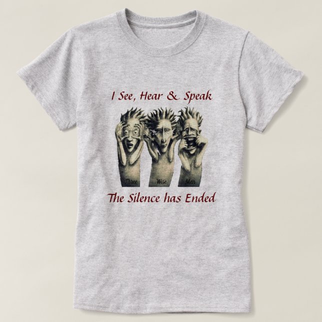 Se, lyssna och tala T-skirt T Shirt (Design framsida)