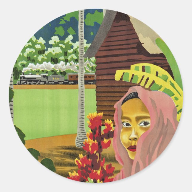 Se Malaya Runt Klistermärke (Framsida)