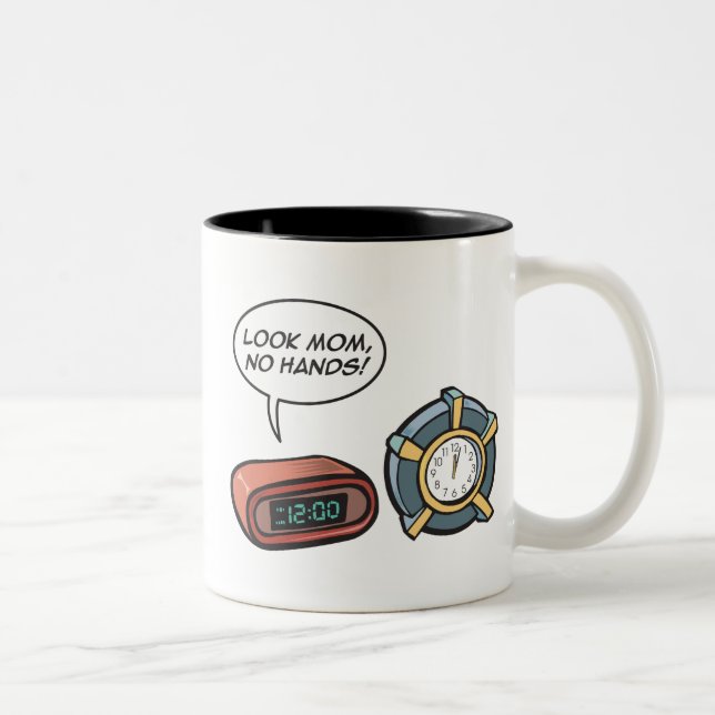 Se Mamma, ingen Händer! Två-Tonad Mugg (Höger)