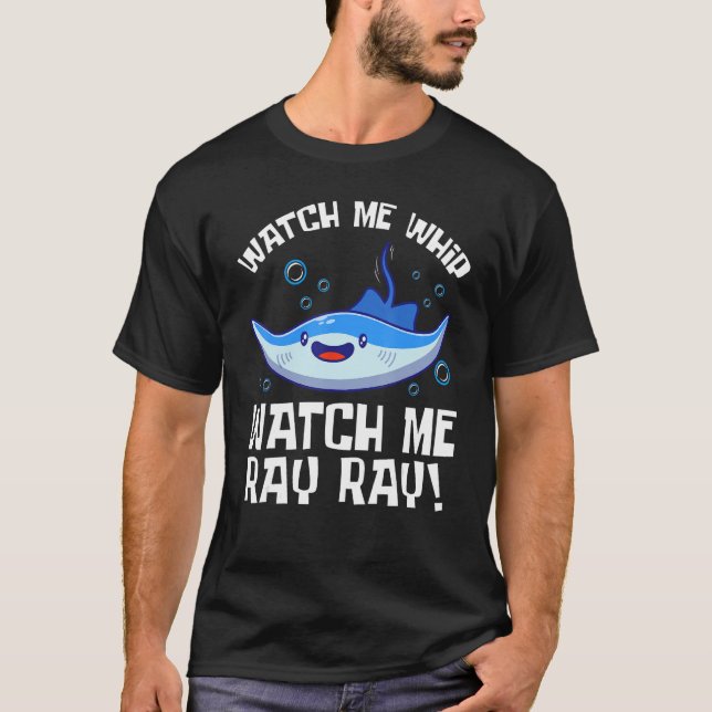 Se mig pipa och titta på Ray Ray Fish Stingray T Shirt (Framsida)