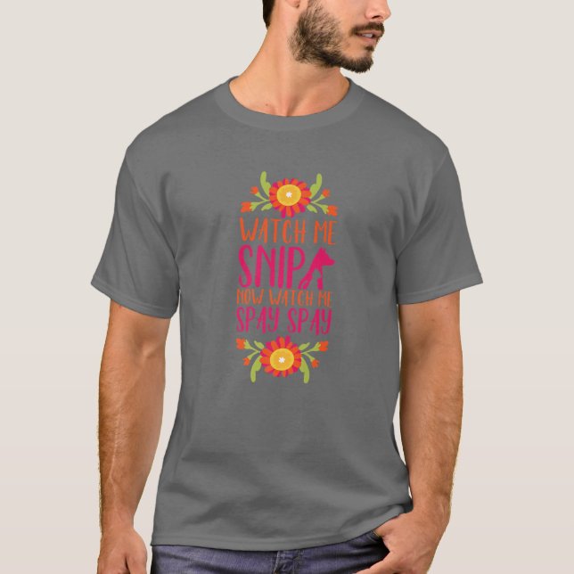 Se mig Snip Veterinarian Vet Tech Veterinary Nur T Shirt (Framsida)