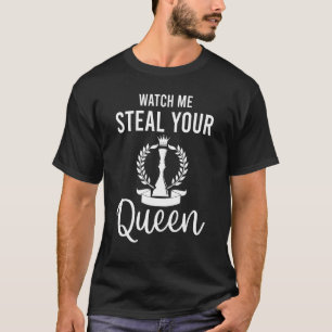 Se mig stoppa din drottningschackspelare t shirt