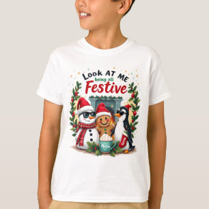 Se mig vara en festlig Barn. T Shirt