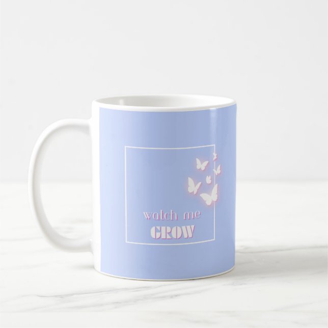 Se mig växa, Motiv, inspirerande, Preppy Kaffemugg (Vänster)