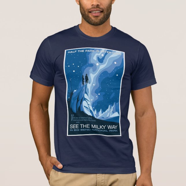 Se Milky Way i Big Bend National Park T Shirt (Framsida)