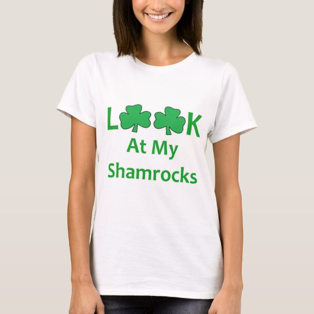Se min roliga TShirt för Shamrocksst patricks day Tröja (Framsida)