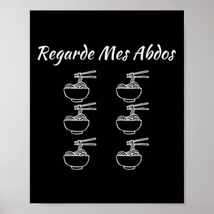 Se mina Abs Humor Bodybuilding Funny Noodles Nood Poster