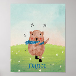 Se musiken, hör på dansen poster