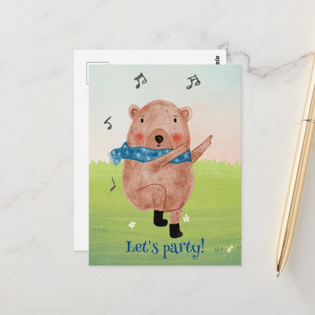 Se musiken, hör på dansen vykort (Fram/Back In Situ)