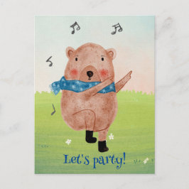 Se musiken, hör på dansen vykort