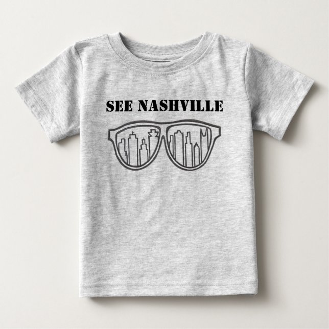 Se Nashville horisont Tee Shirt (Framsida)