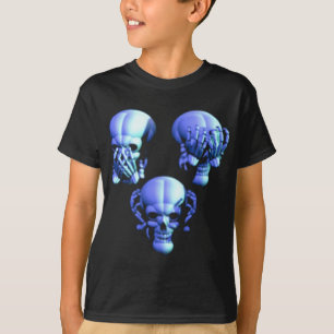 Se nej, hörru nej, tala inga onda Döskallar Shirt Tee