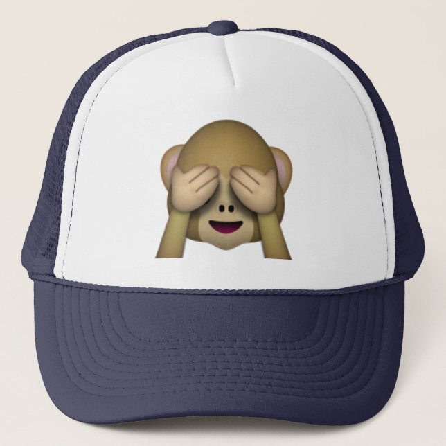 Se No Evil Monkey - Emoji Keps (Framsida)