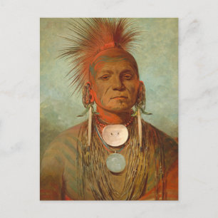 Se-non-ty-a, Iowa Medicine Man, 1844 Vykort