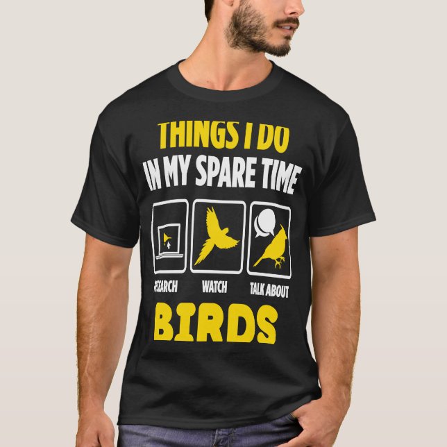 Se och prata om fågeluppfödning t shirt (Framsida)