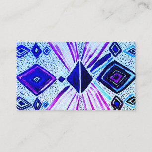 Se Öga Geometric Modern Watercolor Visitkort