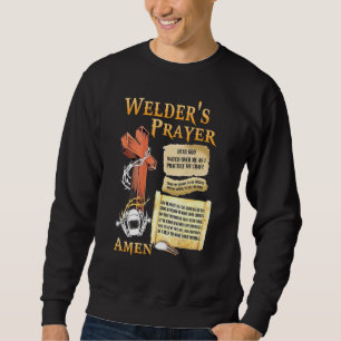 Se över mig Welders bön som hälsar på M Lång Ärmad Tröja