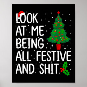 Se på att jag är glad och jul poster
