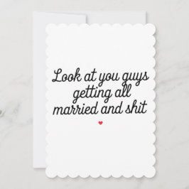 Se på att ni blir gifta och roliga. julkort