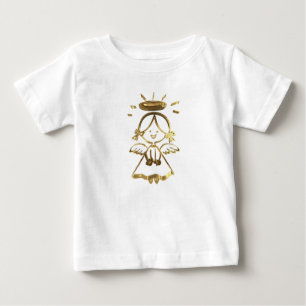 Se på Cute Little Girl Baby Angel Halo Guld T-shirt