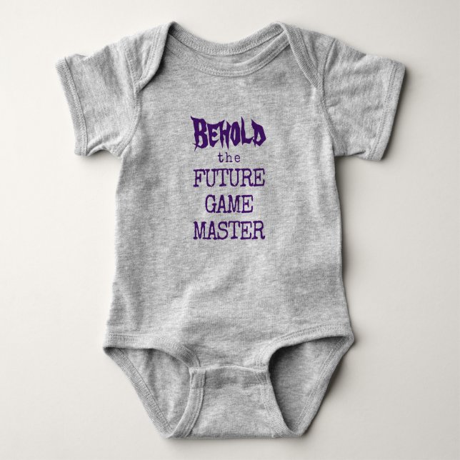 Se på framtidens spelledare baby bodysuit t shirt (Framsida)