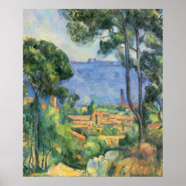 Se på L'Estaque och Chateaux d'If Poster