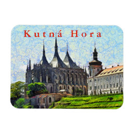 Se på St. Barbara' katedral i Kutná Hora. Magnet
