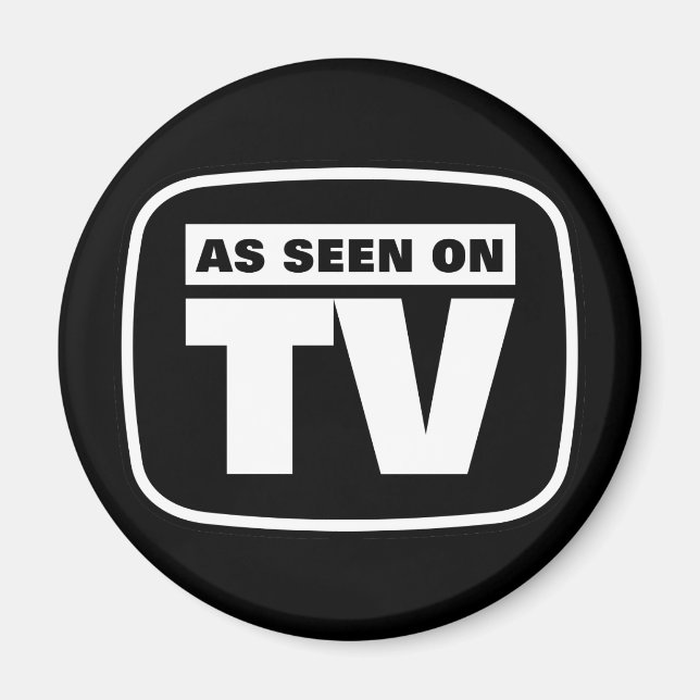 Se på TV - Svartvit Magnet (Framsidan)