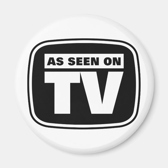 Se på TV - Svartvit Magnet (Framsidan)