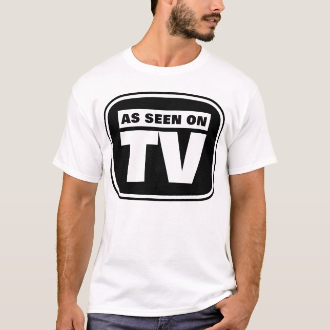 Se på TV - Svartvit T-shirt (Framsida)