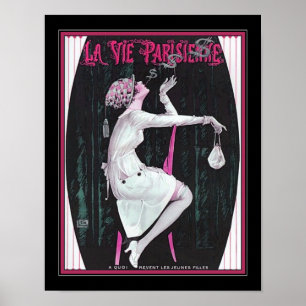 Se Parisienne Art Deco Smoke Ringar Poster