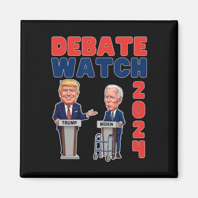 Se Party 2024 - Trump Biden - President - Valect Magnet (Framsidan)