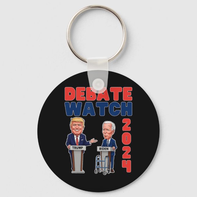 Se Party 2024 - Trump Biden - President - Valect Nyckelring (Framsida)