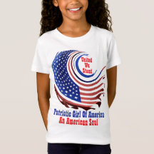 SE Patriotisk Amerikansk Flickdesign med Genomskin