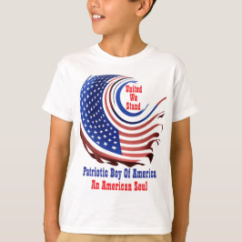 SE Patriotisk Pojke av Amerika Genomskinlig Design T Shirt