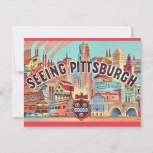Se Pittsburgh Illustrerat vykort