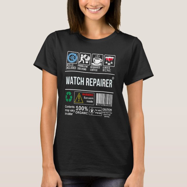 Se reparatörens kunskaper inklusive problemlösning t shirt (Framsida)