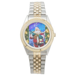 Se Röda julen i Jultomten på vintern Armbandsur