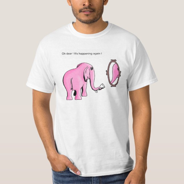 se rosa elefanter t-shirt (Framsida)