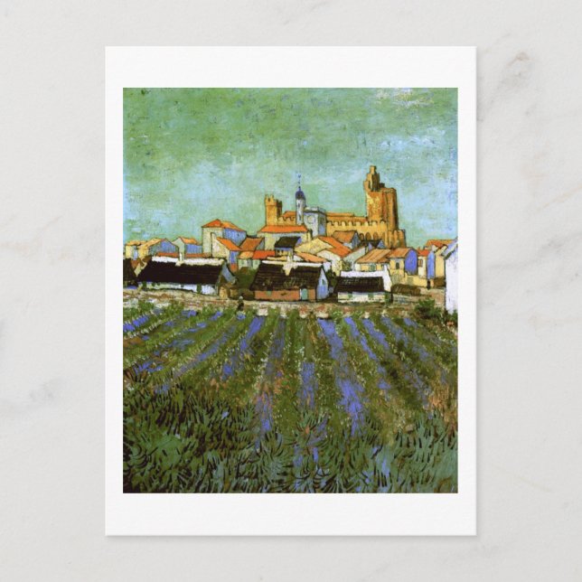 Se Saintes-Maries (F416) Van Gogh Fine Art Vykort (Framsida)