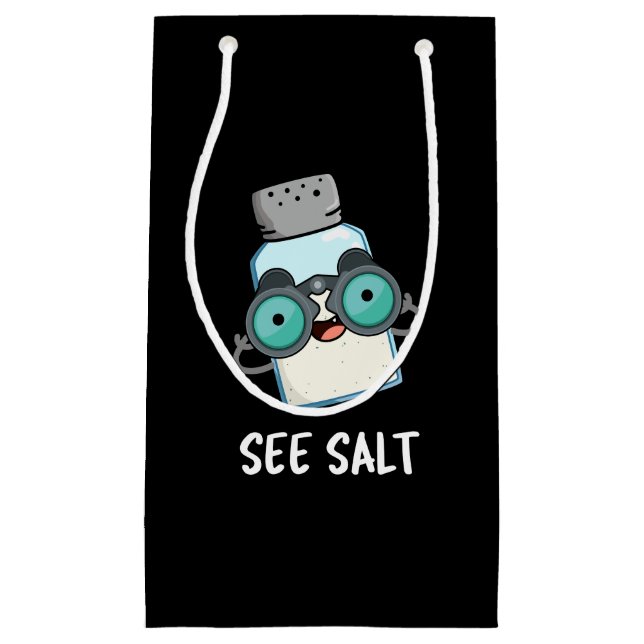 Se Salt Funny Sea Salt Pun Mörk BG (Framsidan)
