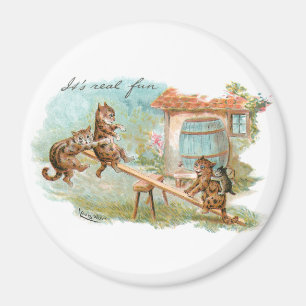 Se Saw Play Ground Cats Magnet