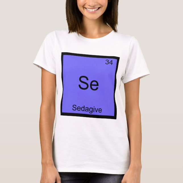 Se - Sedagive Funny Chemistry Inslag Symbol Tee (Framsida)